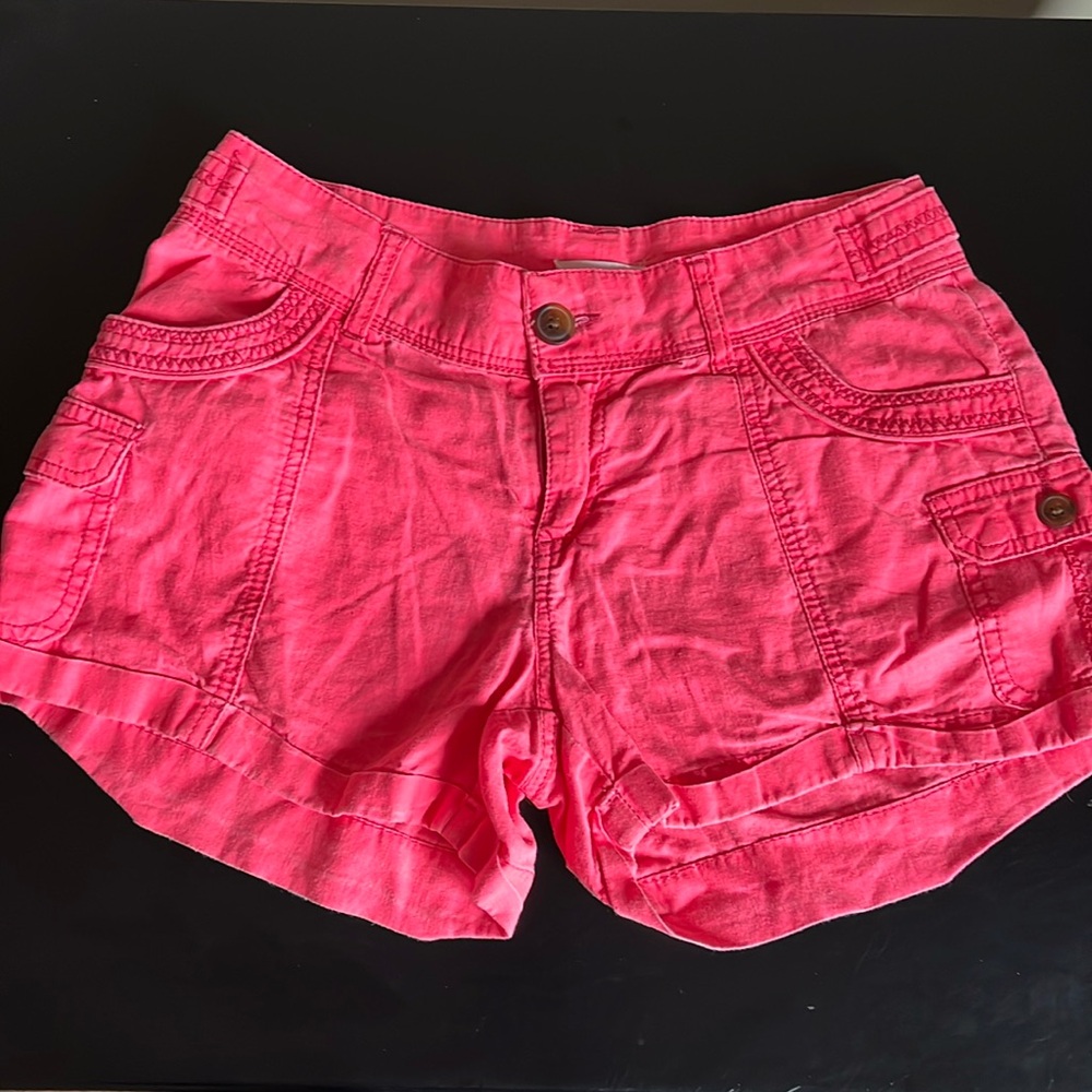 Maurices Neon Orange Shorts size 1/2